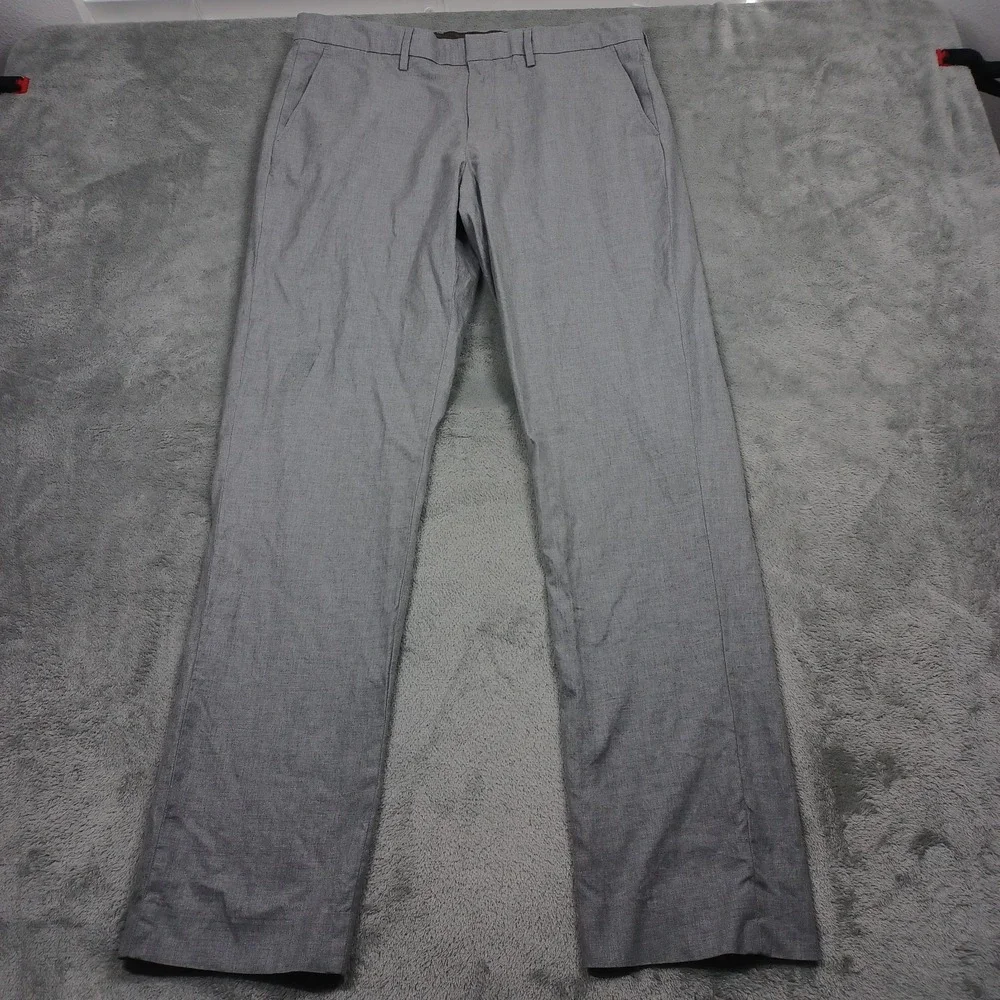 J Crew Pants Mens 34x34 Gray Bowery Chino‎ Straight Preppy Cotton Modern